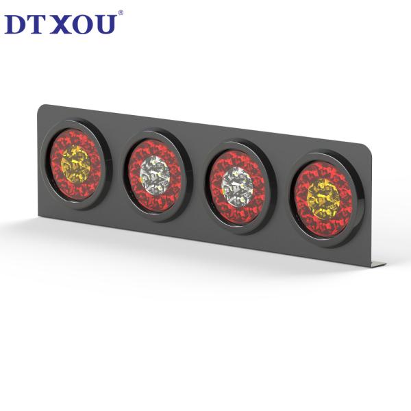 LED indicator light 4-hole bracket Brake indicator light Trailer tail light bracket