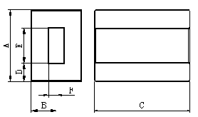 MnZn UU30Type Ferrite Magnet Soft Core
