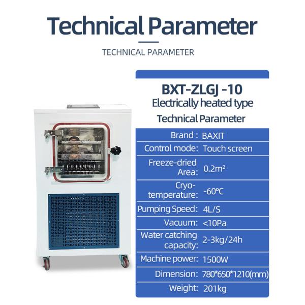 Laboratory Pre freezing Silicon Oil Heating Freeze Dryer Machine