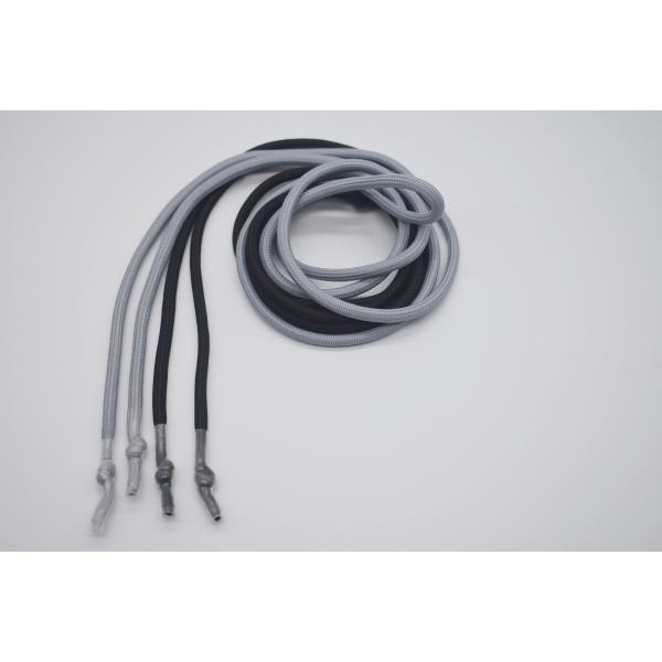 Custom Polyester Hoodie Laces Drawcord String With Round Clear Aglet Tips