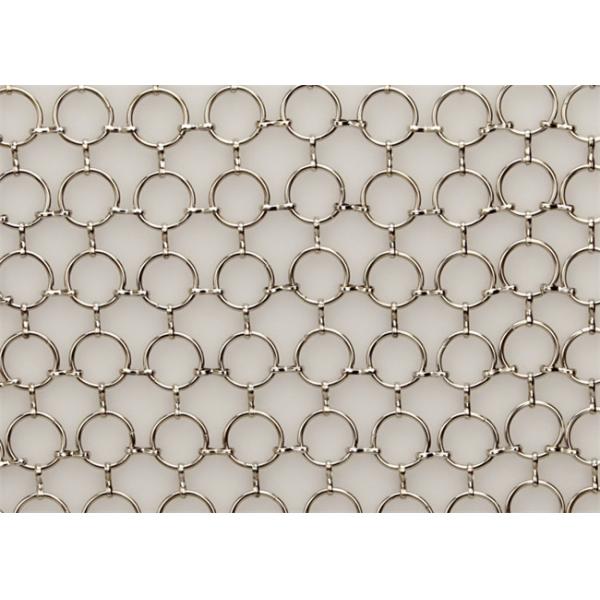 Stainless Steel Ring Mesh Chainmail Curtain For Architecture Shower