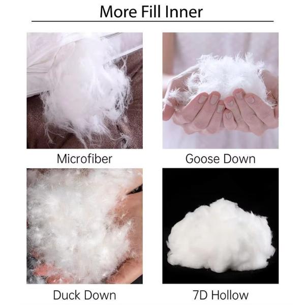 White Hotel Style Pillows Full Cotton Microfiber Pillow Inner Hotel Bedding Linen