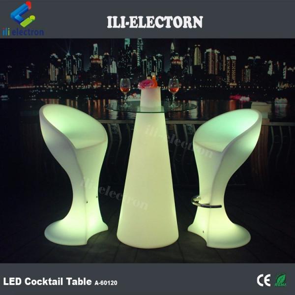 Glowing bar tables led cocktail table