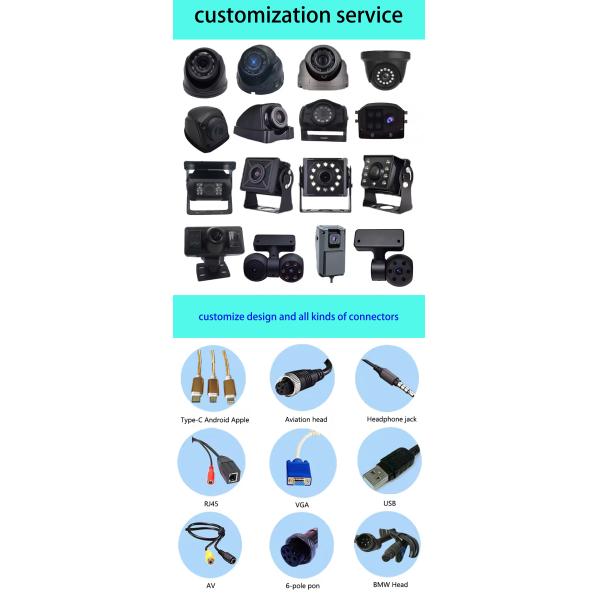 Effective Pixels Car Rear View Camera System Features Anti Aging Wire