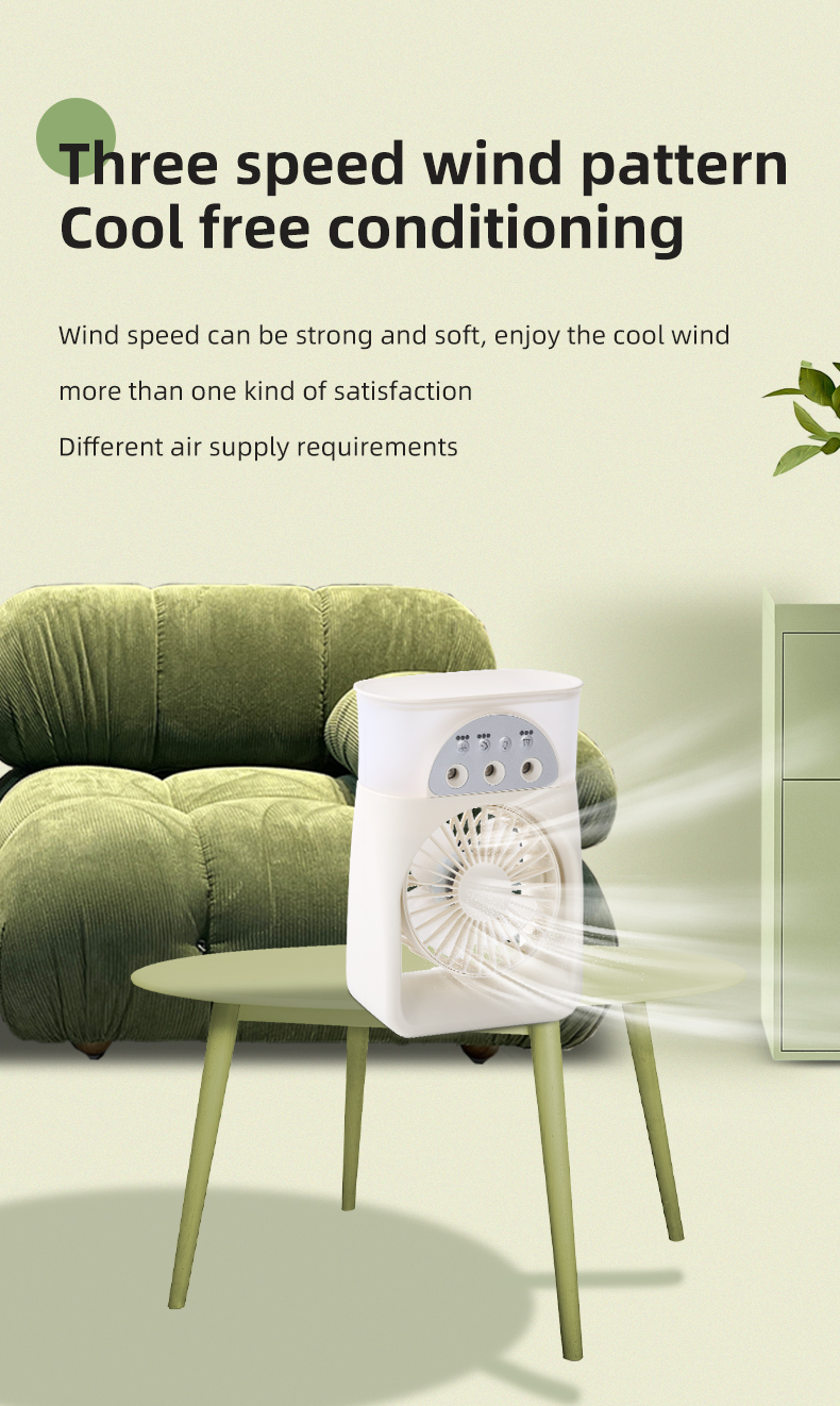 Customization Adjustable Wind Direction Small Cool Mist Water Spray Fan Portable Mini Air Conditioner for Room
