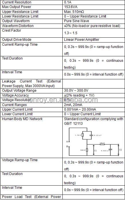Programmable Comprehensive Electrical Safety Tester Electrical Safety Compliance Tester Hipot Leakage Current Power Test Machine