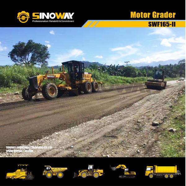 165hp Engine Power Soil Grading Equipment With Power Shift Transmission