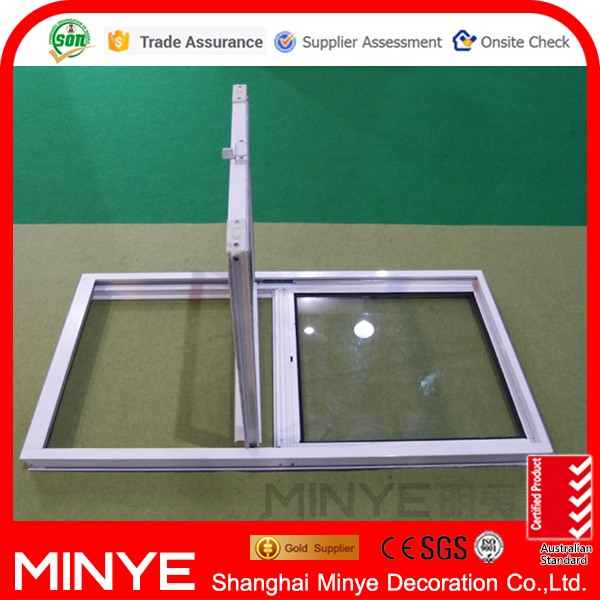 Vertical Opening Pattern Aluminum Up Down Sliding Window for Customized Size
