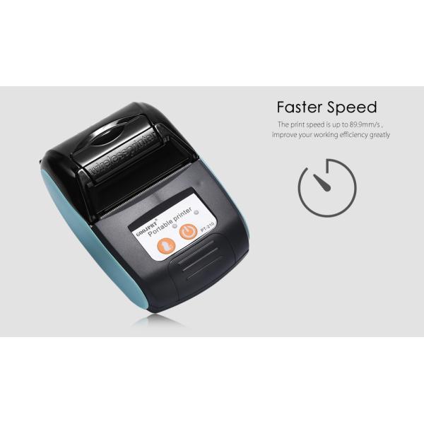 Black Color Portable Bluetooth Printer 58mm Wireless Receipt Machine With Leather Case