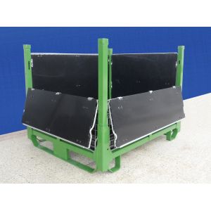 Quality Durable Collapsible Wire Container Large Load Capacity With PP Sheets for sale