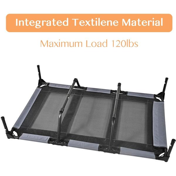 Removable Canopy Portable Raised Extra Carrying Bag Pet Cot