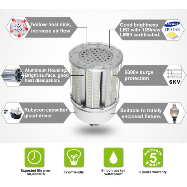 120w Corn Led Light Bulbs Cool White HPS Replacement UL 100-277v
