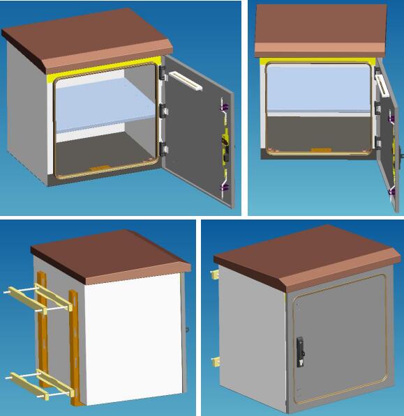 550mm Depth 650mm Width Pole Mount Weatherproof Enclosure