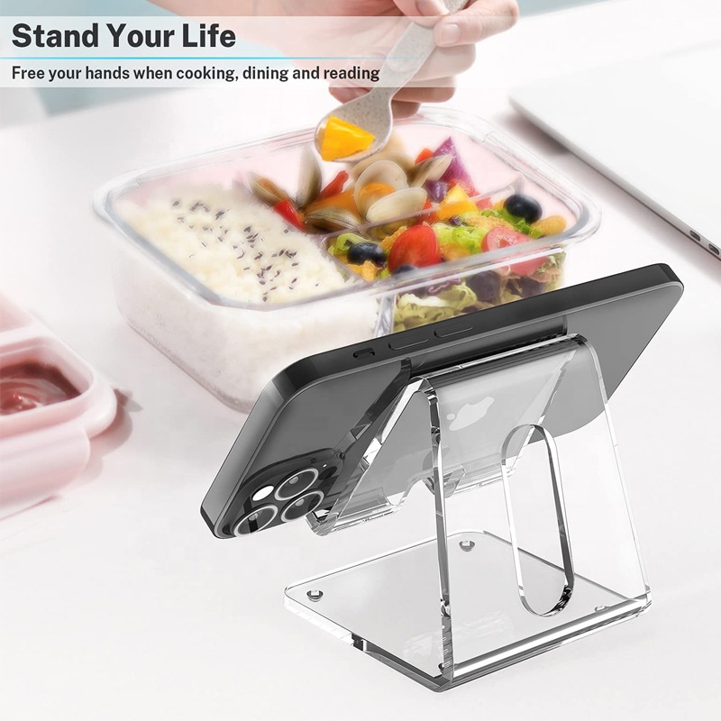 Factory Wholesale Customization Stable Durable High Transparency Minimalist Style Mobile Phone Display Stand for Dormitory