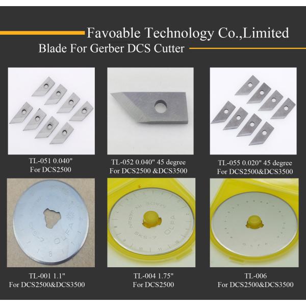 TL - 056 Blade Knife Chisel Tip 040THK 90 Degree CES For Gerber Cutting Machine