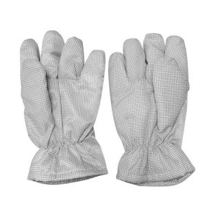 China White Thickening ESD Anti Static Heat Resistant Gloves 5mm Grid Style on sale