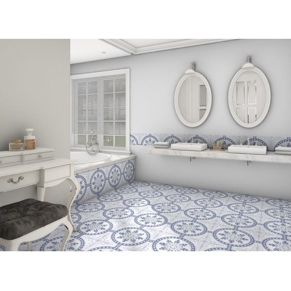 Light Blue Ceramic Rustic Tile 250x250mm for Indoor Floor