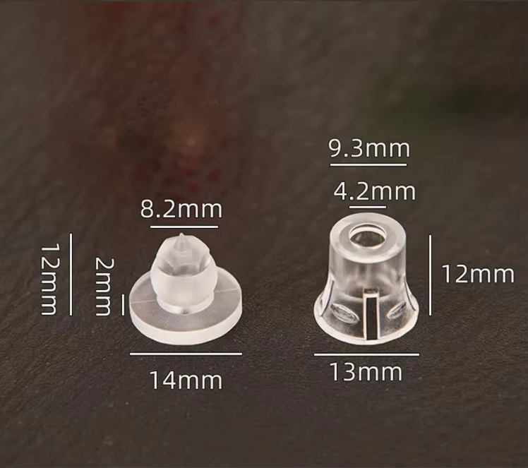 Clear Finish Invisible PC Plastic Nail Fasteners For Billboard Fixed Support Feet
