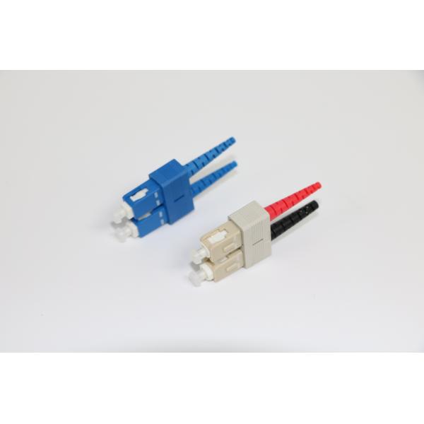 SC / PC Fiber Optic Connectors For Fiber Patchcords , Multimode Fiber Connectors