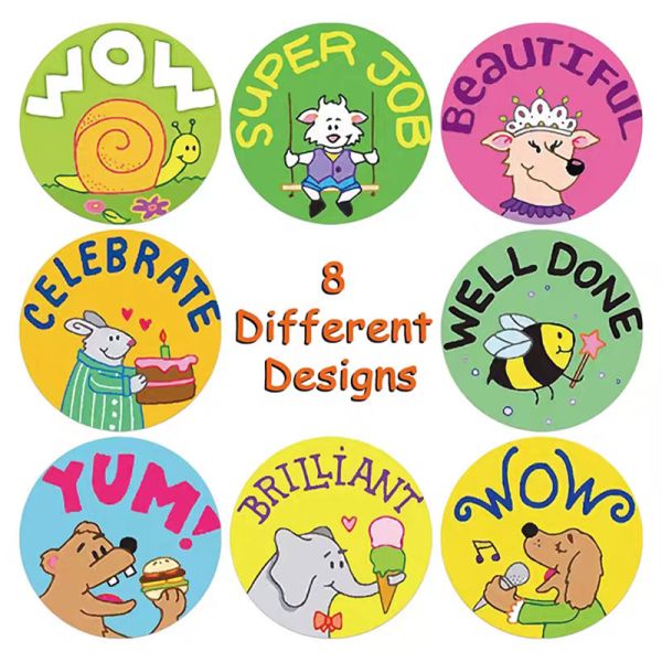 Cute Animals Motivational Personalised Teacher Stickers For Reward Encourage Students