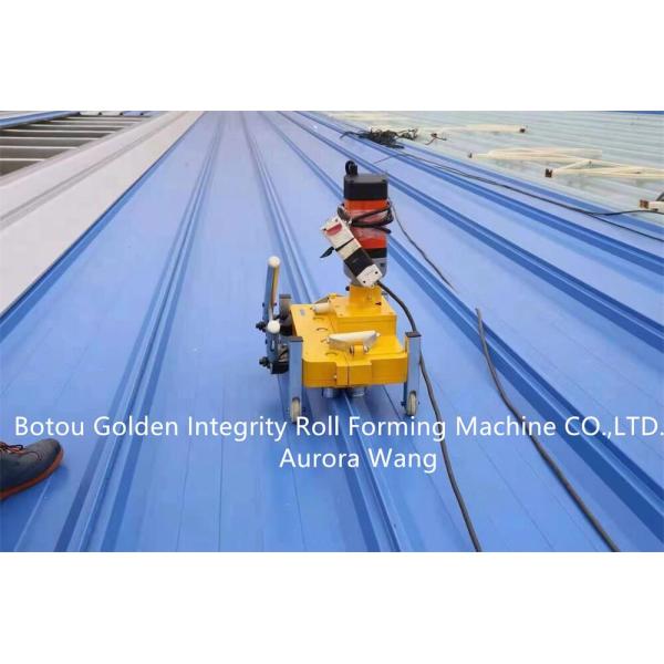 Portable Snap Lock Metal Roofing Machine ISO9001 CE Certification