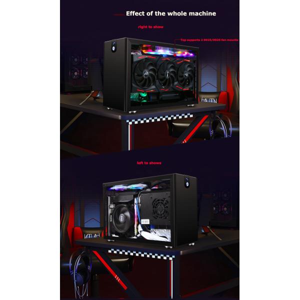 High Quality Full Mid Tower Desktop Gaming PC Computer Case Aluminum Gaming computer Game Machine Case Computer Chassis