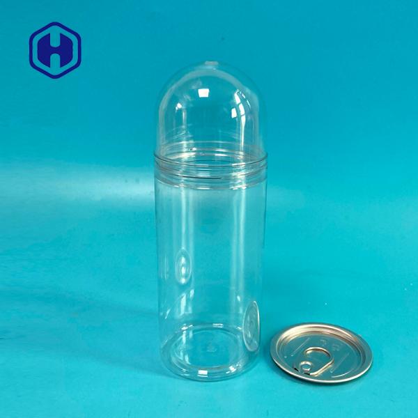 Leak Proof Clear 420ml Dome Clear Plastic Cans For Cookies