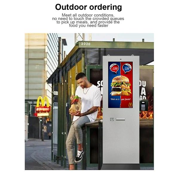 Touch Screen McDonald'S KFC Self Service Outdoor Ordering Kiosk