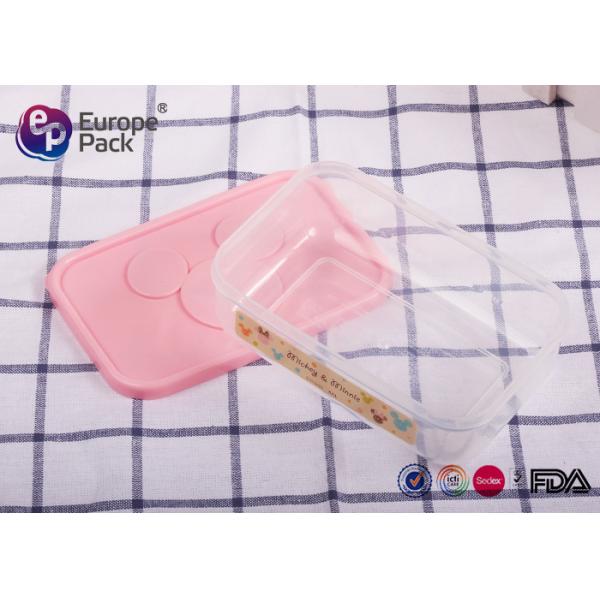Safe Kids Plastic Lunch Box Eco Friendly Transparent Plastic Crisper
