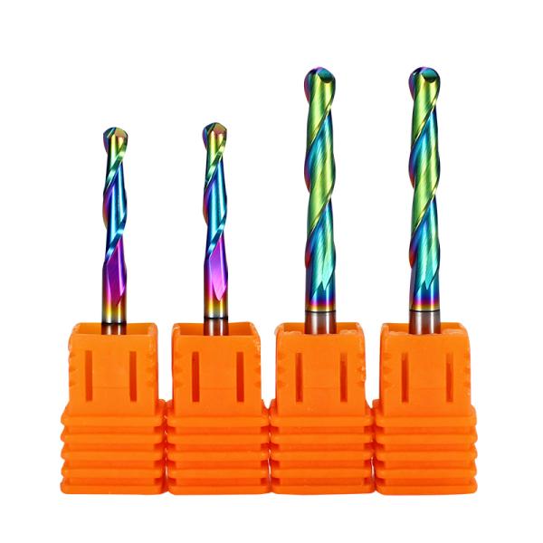 YingBa CNC Router Bits Customized Tungsten 2 Flute Endmill With Coating Solid Carbide End Mill CNC Bit for Wood Working