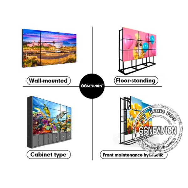 65 Inch BOE 4K DP Daisy Chain 2x2 LCD Video Wall With Matrix