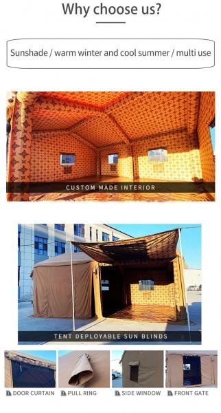 4mx4m 0.65mm PVC Tarpaulin Arabic Inflatable Camping Tent