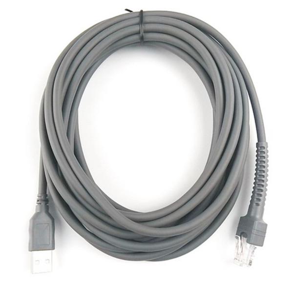 CBA U09 C15ZAR Symbol Barcode Scanner USB Cable 5M Coiled Spiral High Speed