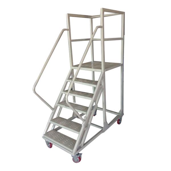 Adjustable Mobile Warehouse Platform Safety Steps Climbing Vehicle 2 Meter Working