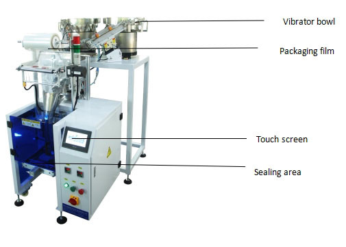 5KW Automatic Packing Machine GL-B862C Sealing For Hardware Accessories Screws