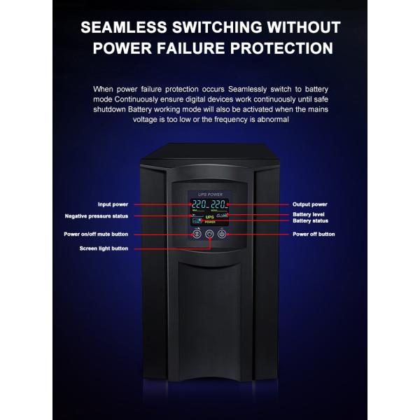 Home 220V Backup External Battery Ups Power Supply 800w 1600w 2400w Online Ups Backup Power