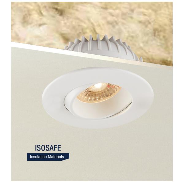 Diameter 92mm Fire Rated Tilt Downlights LED Multiscene For Indoor Use