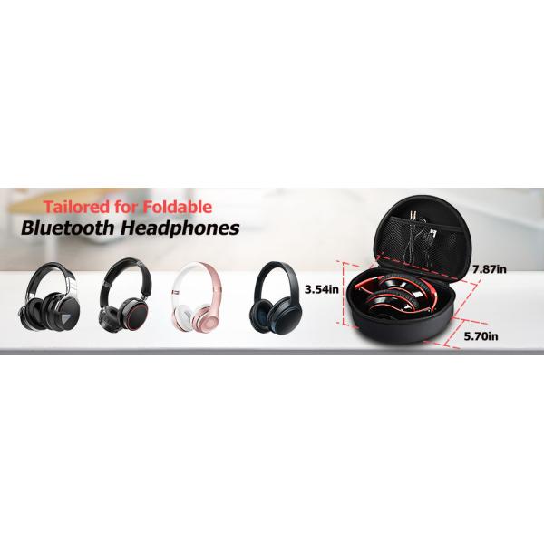 L7.87in Foldable Headphone Carrying Case Hard EVA Cover