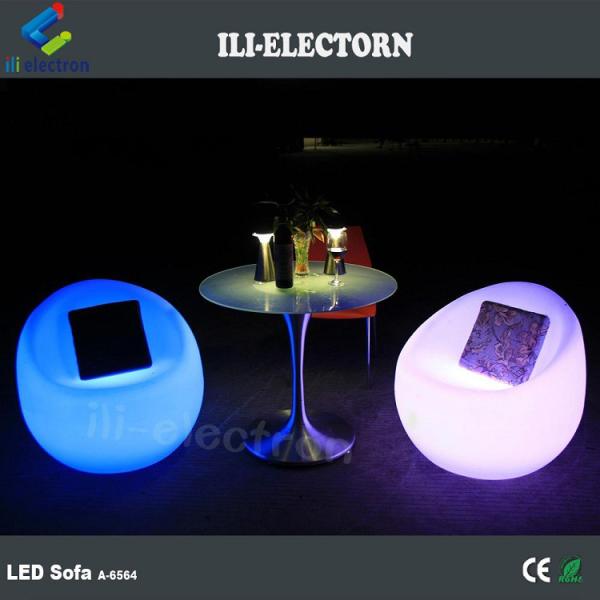 Living Room Chairs Back Rest Sofa Couch LED Plastic Stool