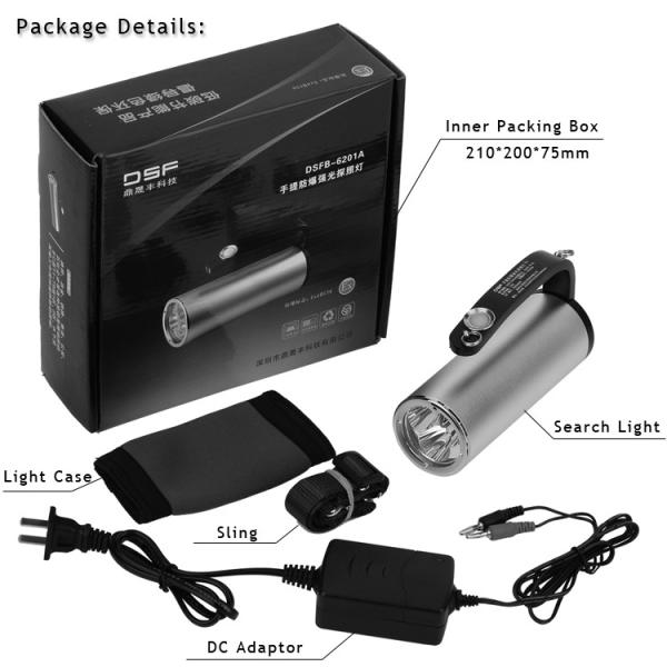 Rechargeable 9W High Power Torch Light IP67 800Lm Pocket Led Flashlight