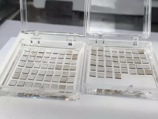 11x11 Square Microwave Plasma Lab Grown CVD Diamond Chips Single Crystal