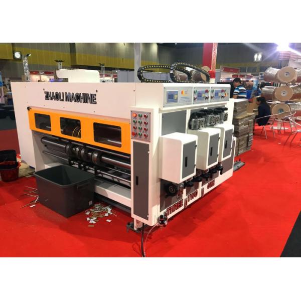 Express Box Automatic Feeder Corrugated Flexo Printer Slotter Machine / Carton Box Packaging Machine