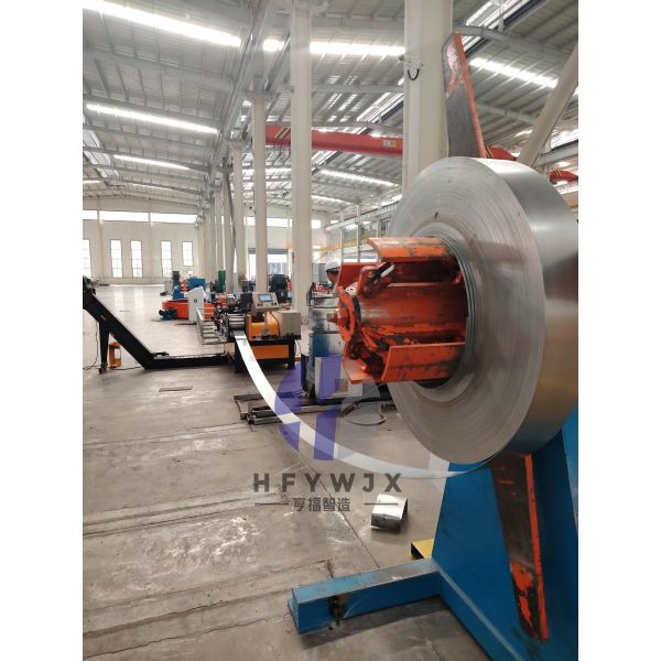 Solar mounting bracket forming machine in operation