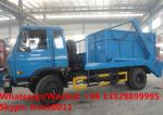 dongfeng new 190hp diesel swing arm skid garbage truck for sale, HOT SALE!