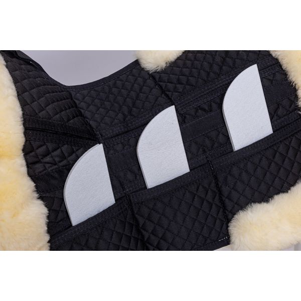 Sheepskin correction halfpad SJ shape 6 pockets system with inserts Genuine Australia sheepskin A grade