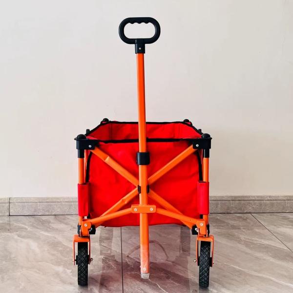 Simple Style Folding Four-Way Camping Cart Processing Custom Portable Portable Small Trolley