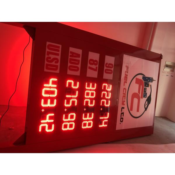 8'' Digit IP65 Waterproof Led Gas Price Sign IR Remote Control