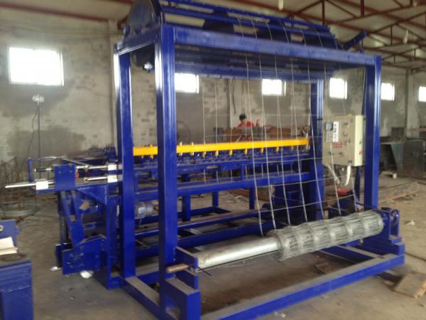 Buy Hinged Joint Cattle Grassland Fence Machine Blue Color 2400mm Width Steel at wholesale prices