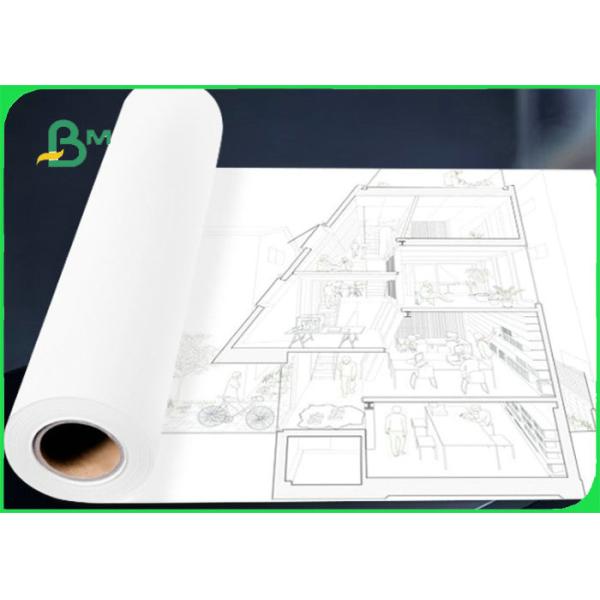 High Quality Engineering Drawing Paper 80gsm 914mm * 50m For CAD Plotter