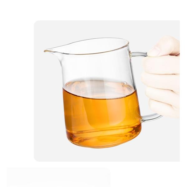 600ml Glass Strainer Teapot Kettle Tea Cup Set With Removable Infuser